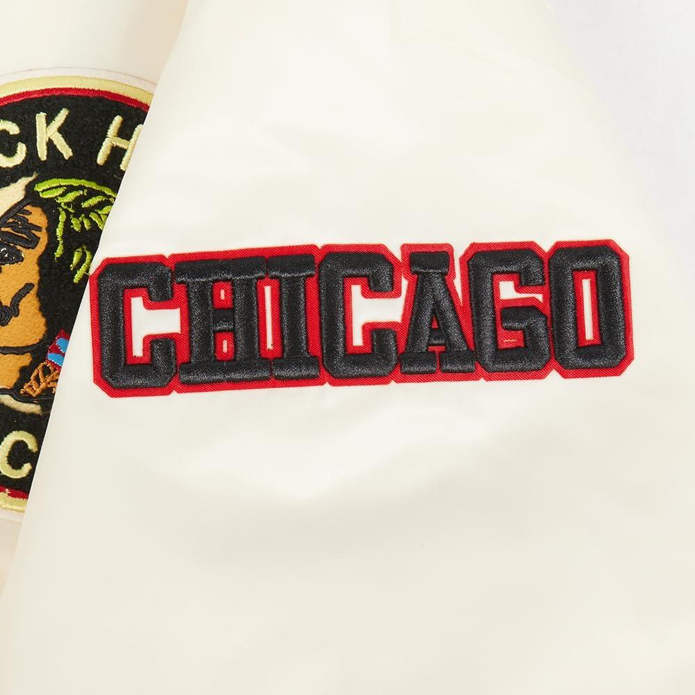 imagePro Standard Womens NHL Retro Classics Satin JacketEggshell Black