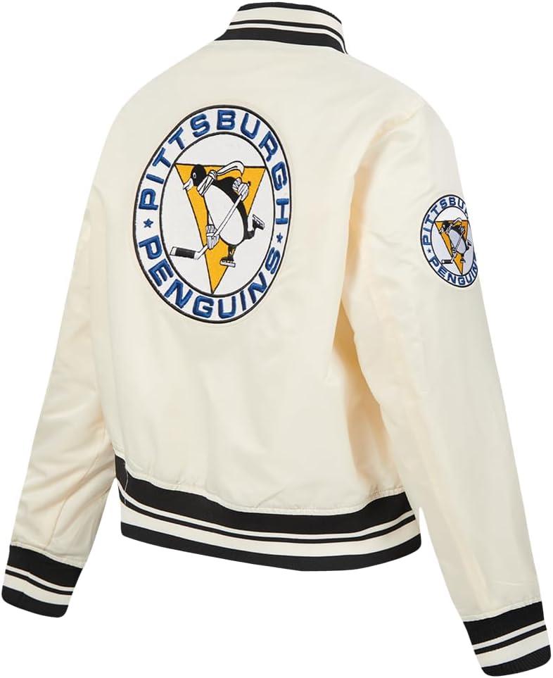 imagePro Standard Womens NHL Retro Classics Satin JacketEggshell Black