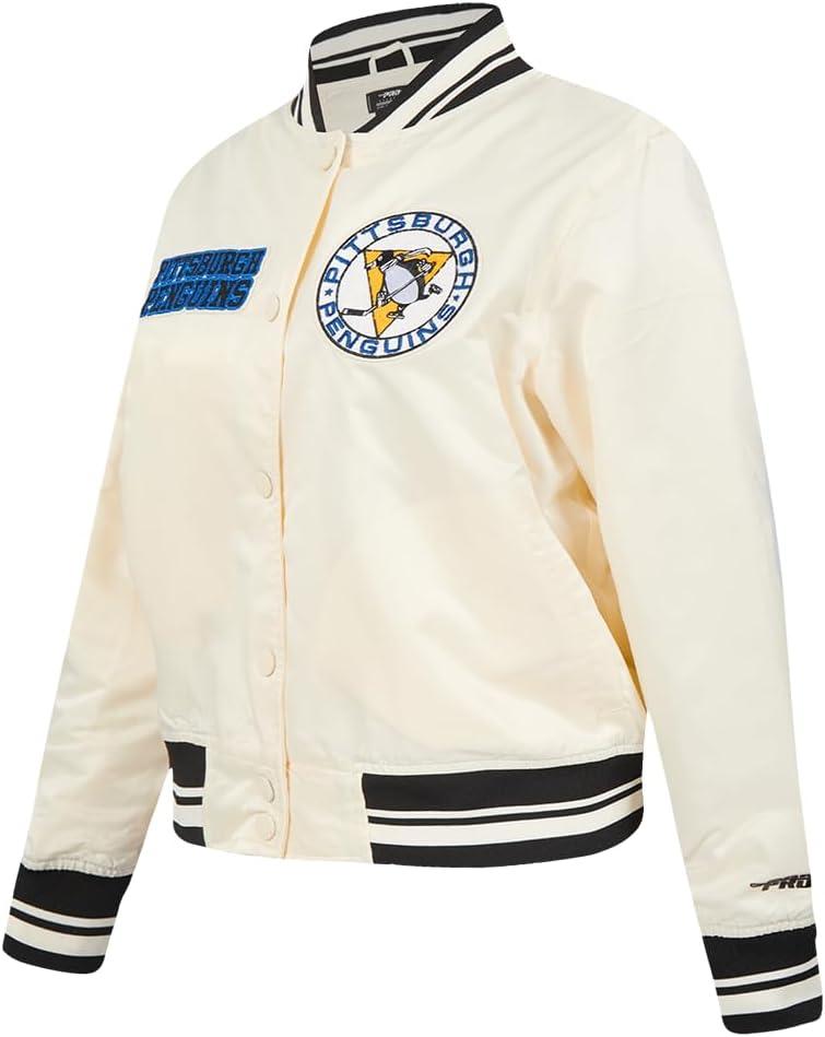imagePro Standard Womens NHL Retro Classics Satin JacketEggshell Black