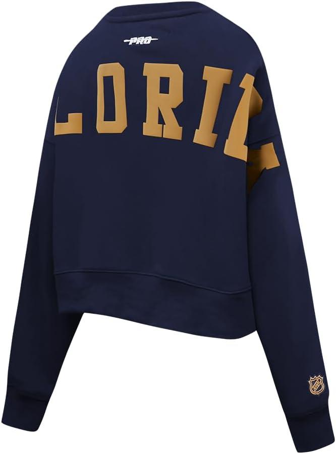 imagePro Standard Womens NHL Wingspan Brushed Back French Terry Crewneck SweatshirtMidnight Navy