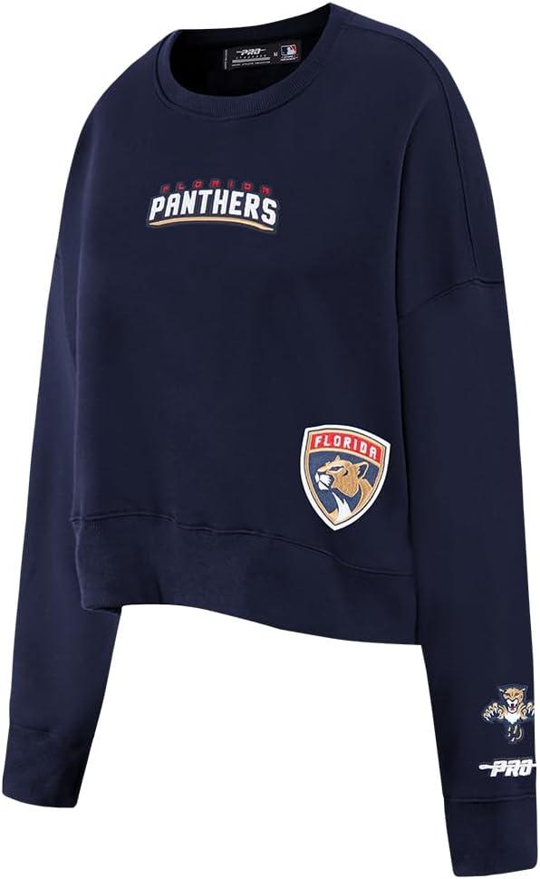 imagePro Standard Womens NHL Wingspan Brushed Back French Terry Crewneck SweatshirtMidnight Navy