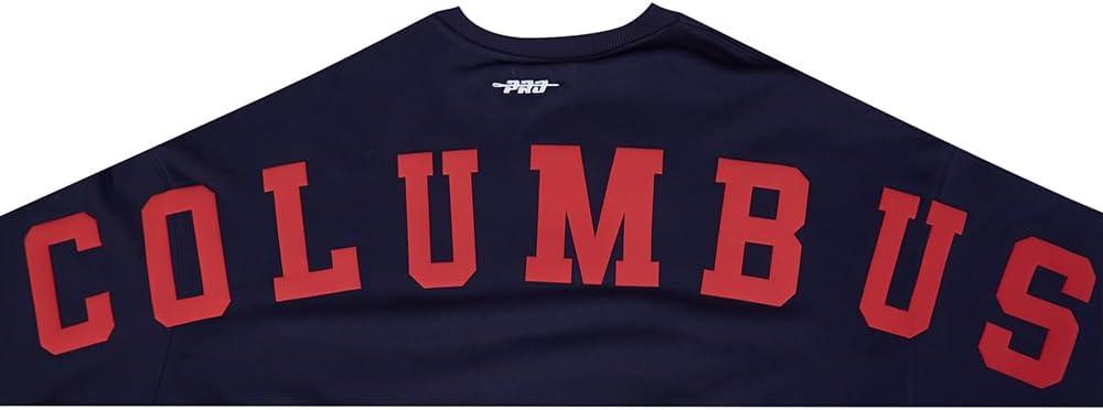 imagePro Standard Womens NHL Wingspan Brushed Back French Terry Crewneck SweatshirtMidnight Navy