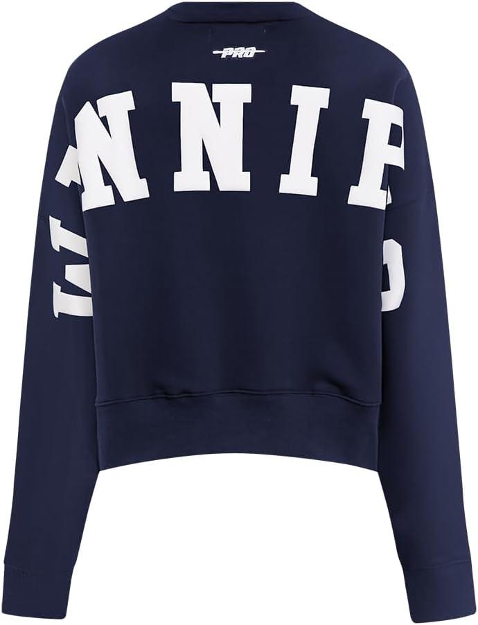 imagePro Standard Womens NHL Wingspan Brushed Back French Terry Crewneck SweatshirtMidnight Navy