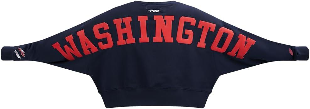 imagePro Standard Womens NHL Wingspan Brushed Back French Terry Crewneck SweatshirtMidnight Navy
