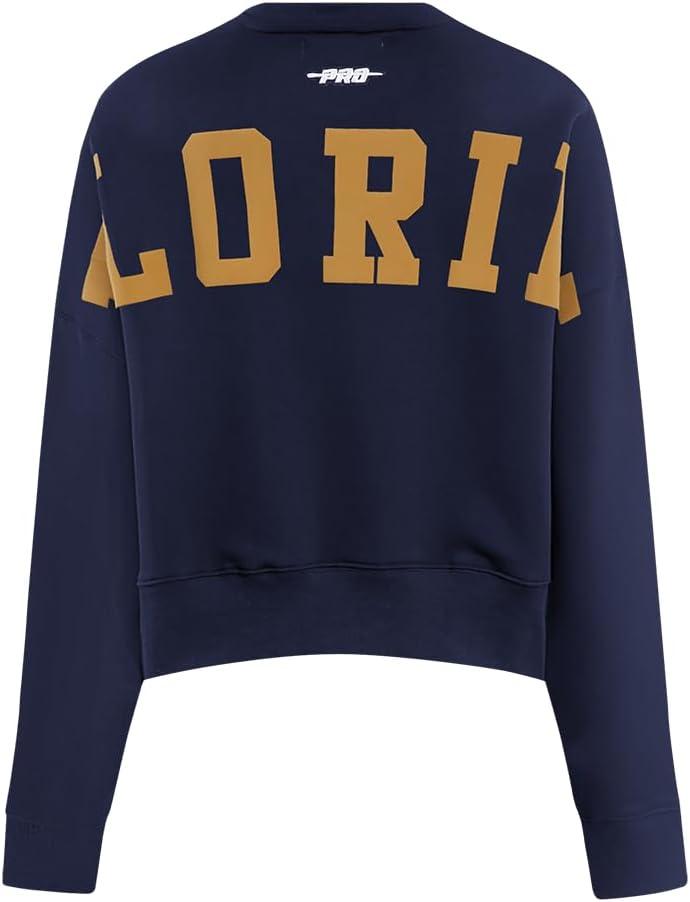 imagePro Standard Womens NHL Wingspan Brushed Back French Terry Crewneck SweatshirtMidnight Navy