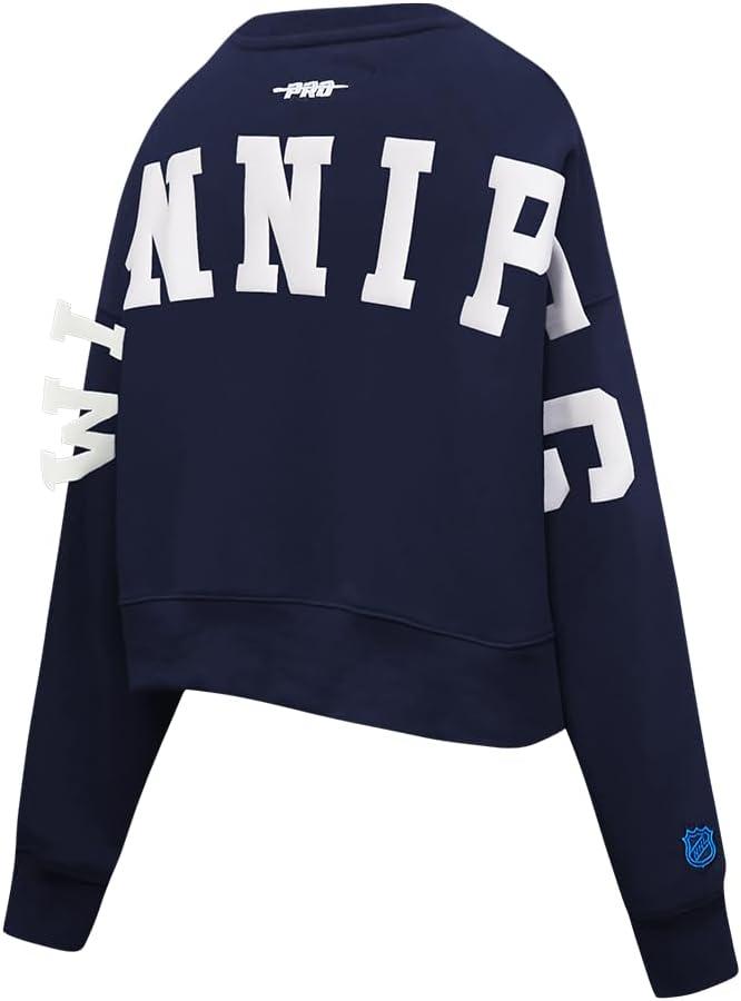 imagePro Standard Womens NHL Wingspan Brushed Back French Terry Crewneck SweatshirtMidnight Navy