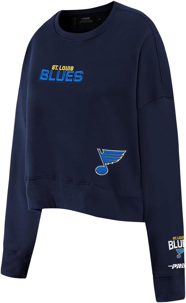 imagePro Standard Womens NHL Wingspan Brushed Back French Terry Crewneck SweatshirtMidnight Navy