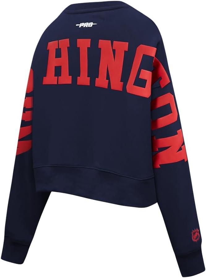 imagePro Standard Womens NHL Wingspan Brushed Back French Terry Crewneck SweatshirtMidnight Navy