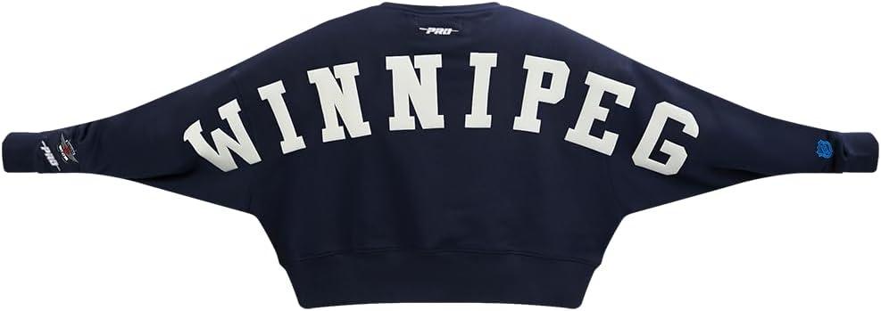 imagePro Standard Womens NHL Wingspan Brushed Back French Terry Crewneck SweatshirtMidnight Navy
