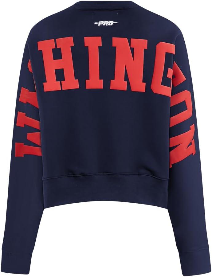 imagePro Standard Womens NHL Wingspan Brushed Back French Terry Crewneck SweatshirtMidnight Navy