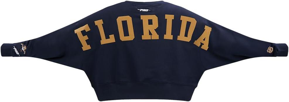 imagePro Standard Womens NHL Wingspan Brushed Back French Terry Crewneck SweatshirtMidnight Navy
