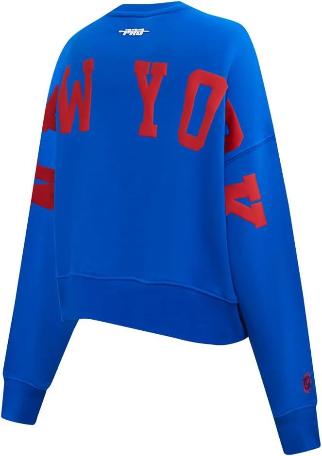 imagePro Standard Womens NHL Wingspan Brushed Back French Terry Crewneck SweatshirtRoyal Blue