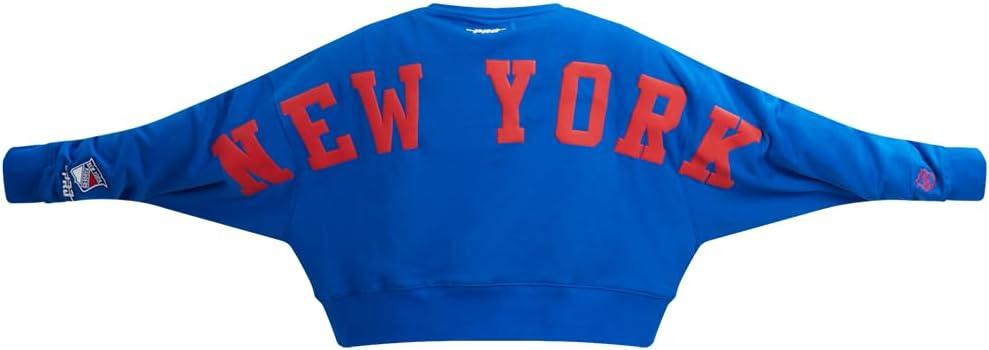 imagePro Standard Womens NHL Wingspan Brushed Back French Terry Crewneck SweatshirtRoyal Blue