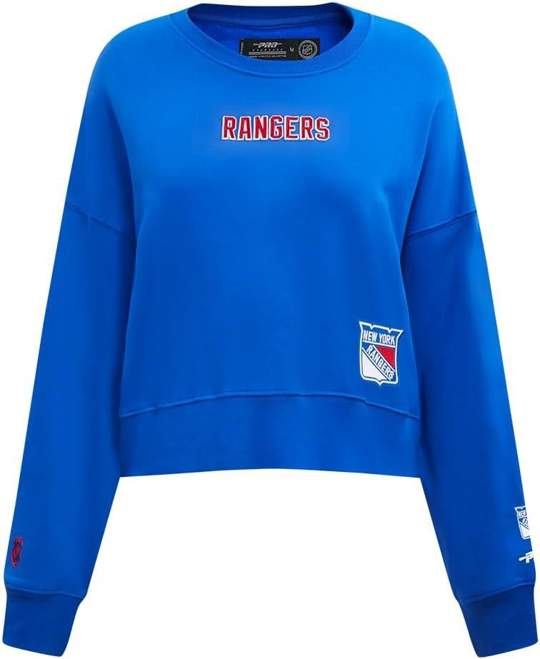 imagePro Standard Womens NHL Wingspan Brushed Back French Terry Crewneck SweatshirtRoyal Blue