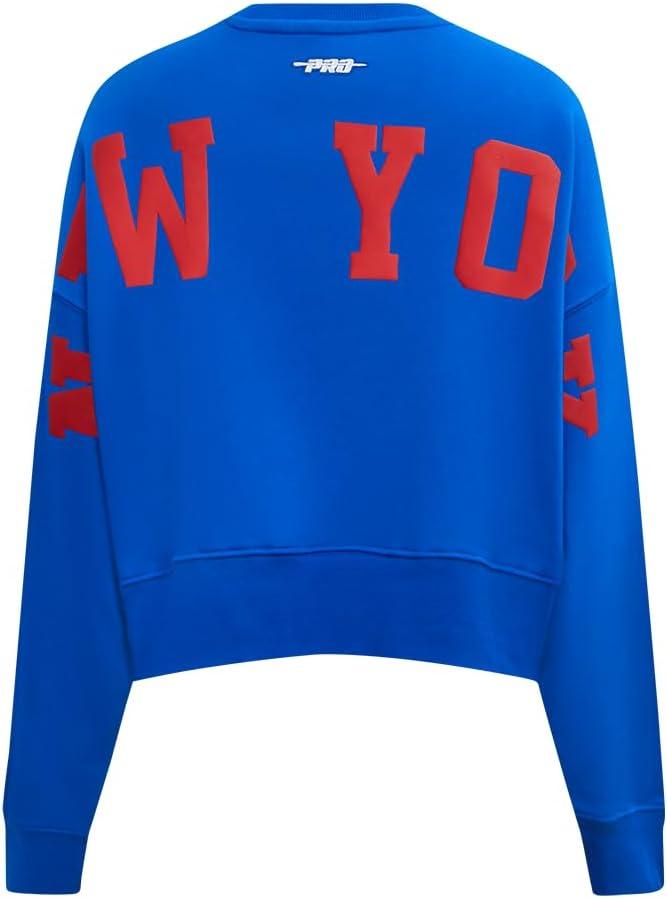 imagePro Standard Womens NHL Wingspan Brushed Back French Terry Crewneck SweatshirtRoyal Blue