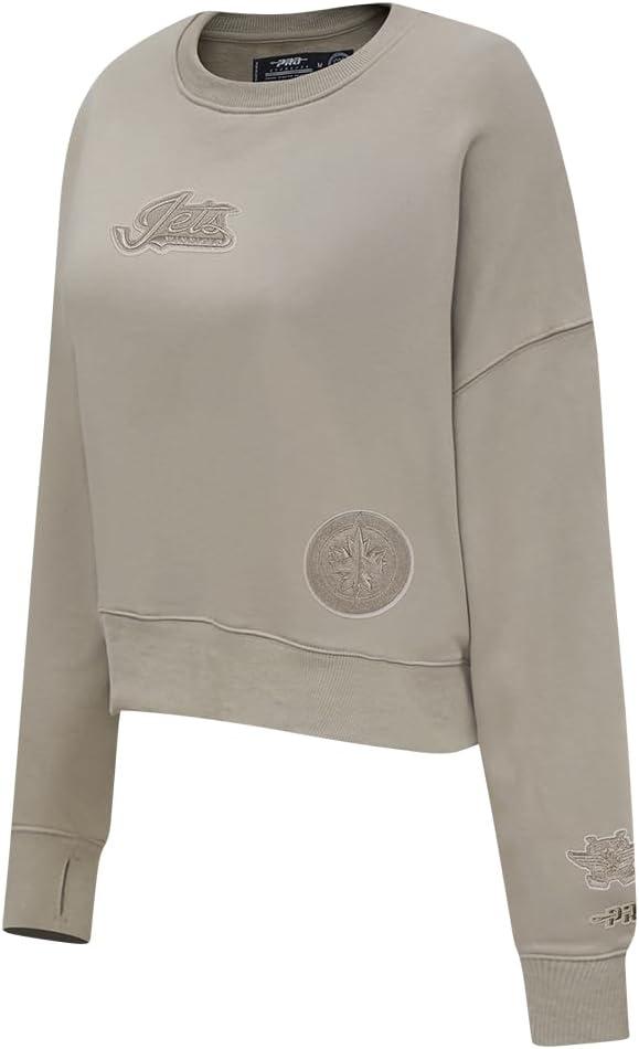 imagePro Standard Womens NHL Wingspan Brushed Back French Terry Crewneck SweatshirtTaupe