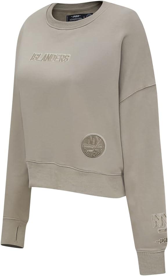 imagePro Standard Womens NHL Wingspan Brushed Back French Terry Crewneck SweatshirtTaupe