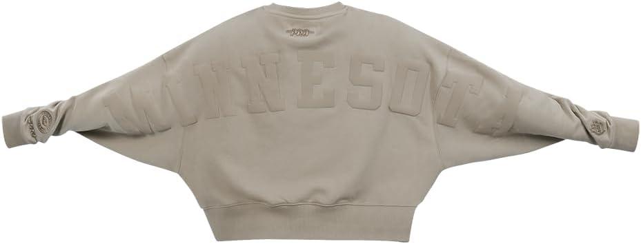 imagePro Standard Womens NHL Wingspan Brushed Back French Terry Crewneck SweatshirtTaupe