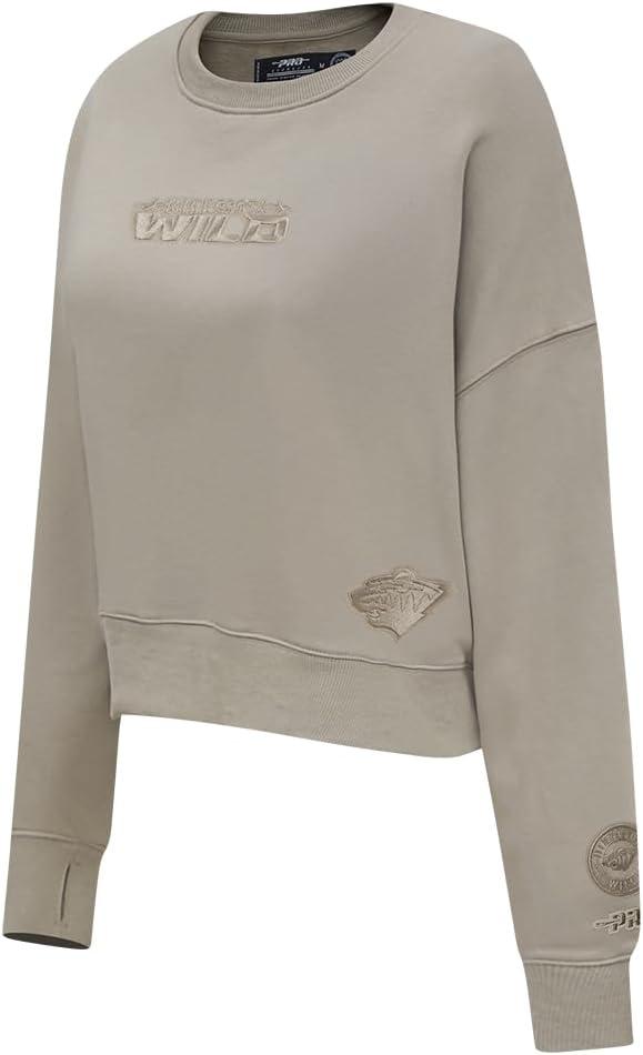 imagePro Standard Womens NHL Wingspan Brushed Back French Terry Crewneck SweatshirtTaupe