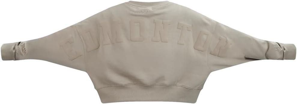 imagePro Standard Womens NHL Wingspan Brushed Back French Terry Crewneck SweatshirtTaupe
