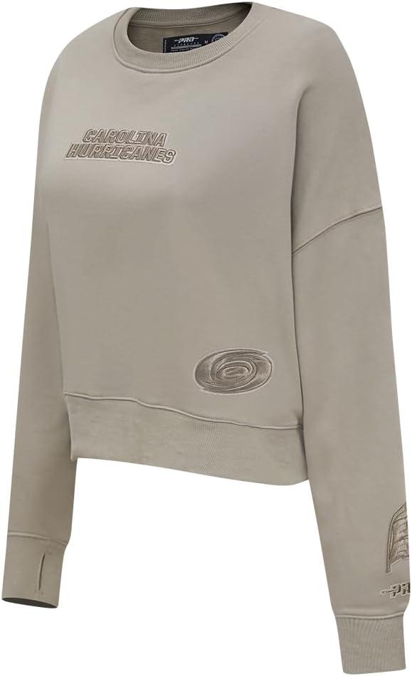 imagePro Standard Womens NHL Wingspan Brushed Back French Terry Crewneck SweatshirtTaupe
