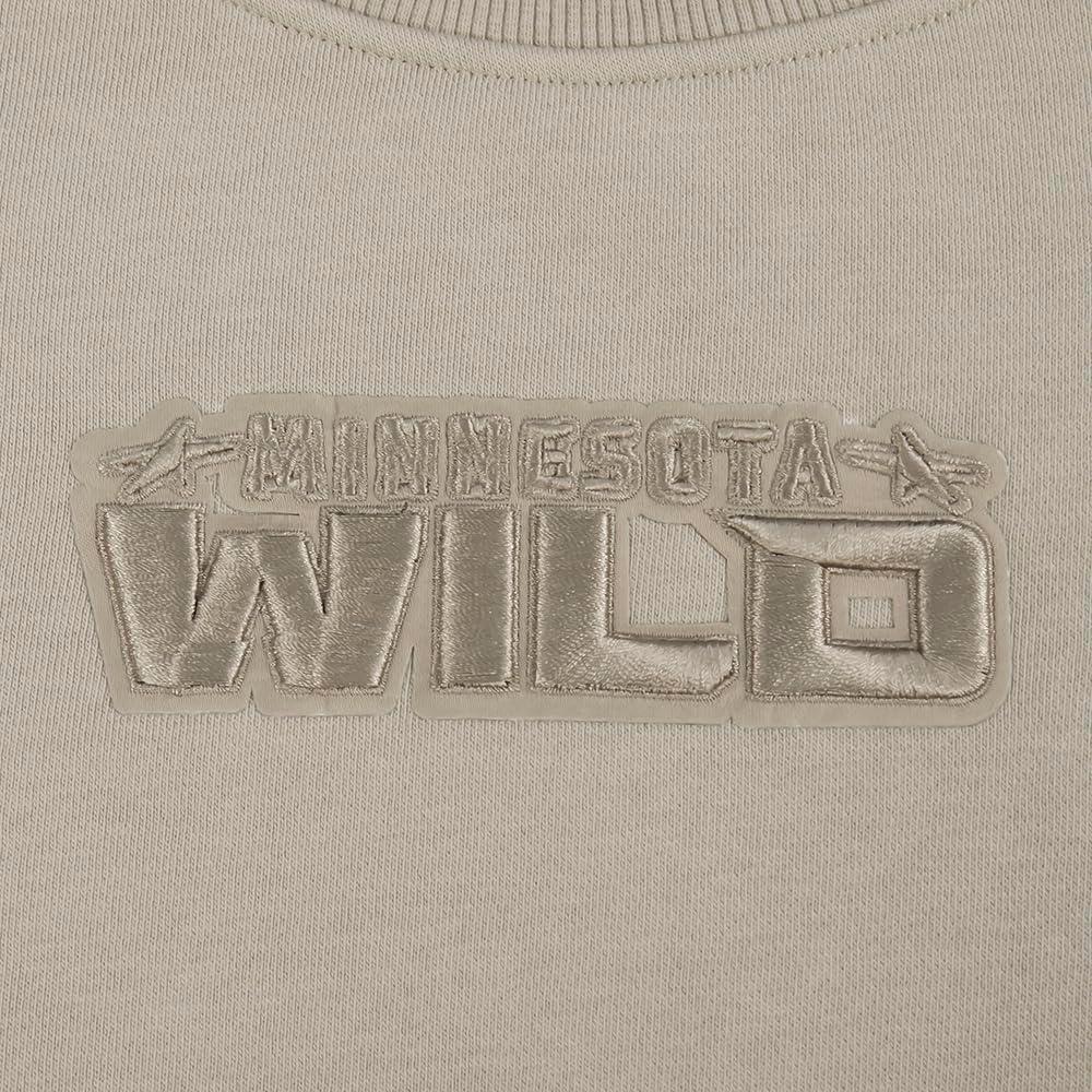 imagePro Standard Womens NHL Wingspan Brushed Back French Terry Crewneck SweatshirtTaupe