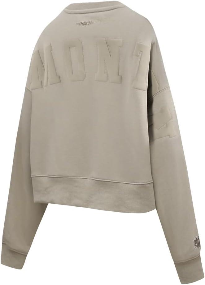 imagePro Standard Womens NHL Wingspan Brushed Back French Terry Crewneck SweatshirtTaupe