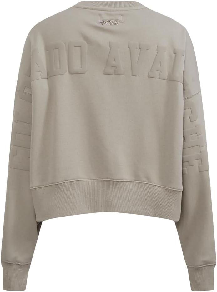 imagePro Standard Womens NHL Wingspan Brushed Back French Terry Crewneck SweatshirtTaupe