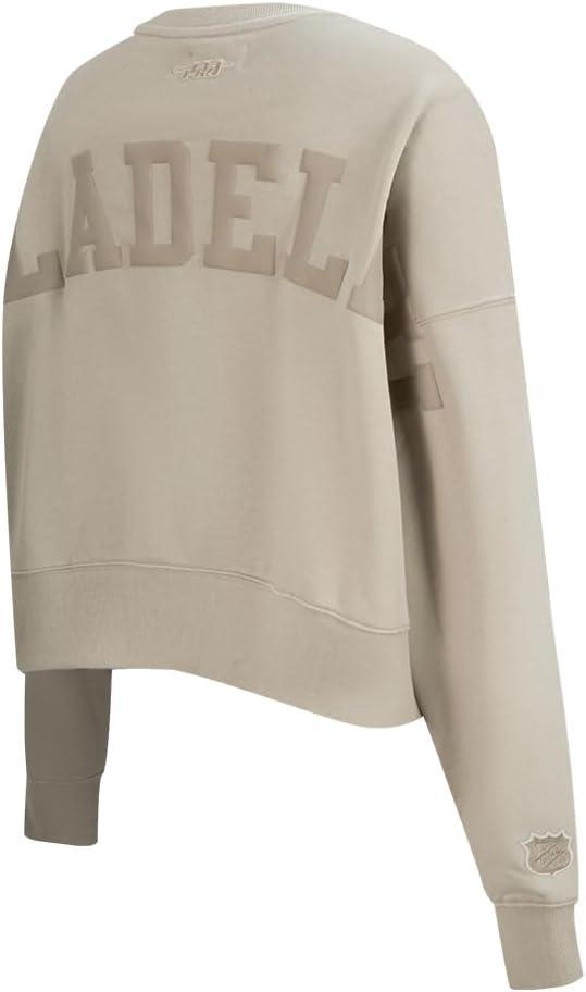 imagePro Standard Womens NHL Wingspan Brushed Back French Terry Crewneck SweatshirtTaupe