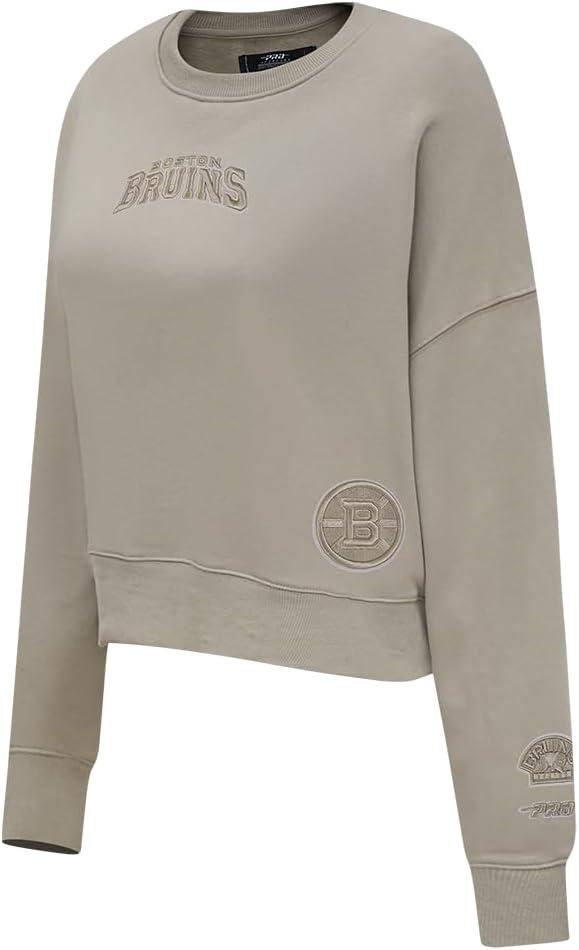 imagePro Standard Womens NHL Wingspan Brushed Back French Terry Crewneck SweatshirtTaupe