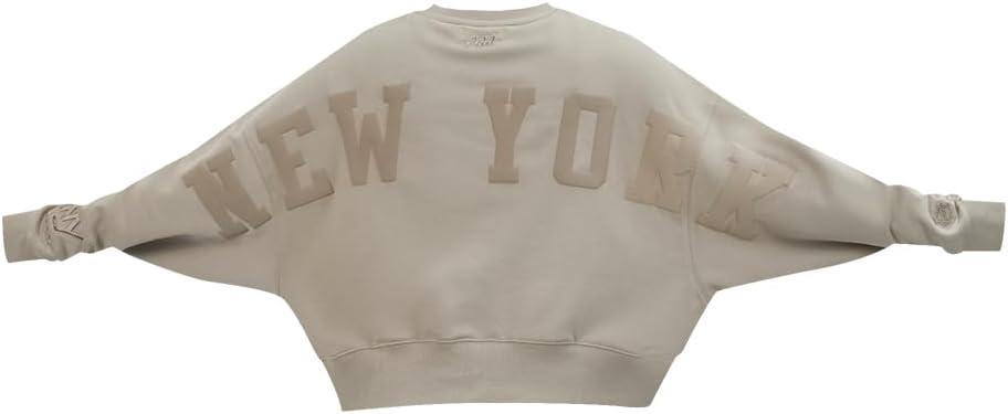 imagePro Standard Womens NHL Wingspan Brushed Back French Terry Crewneck SweatshirtTaupe