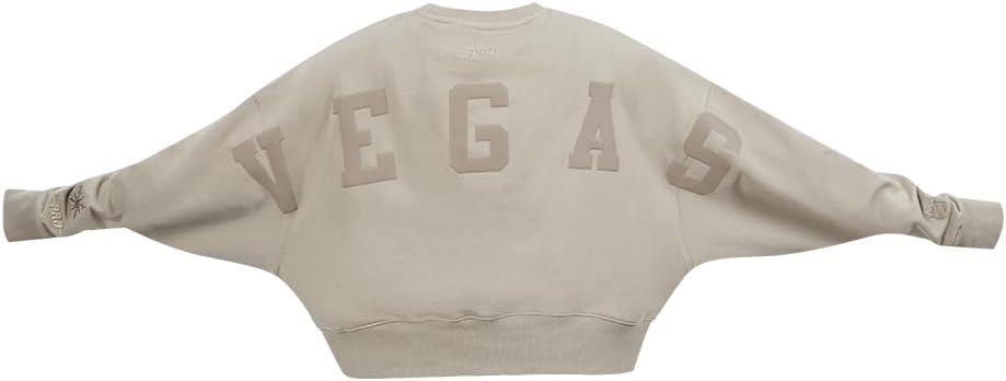imagePro Standard Womens NHL Wingspan Brushed Back French Terry Crewneck SweatshirtTaupe