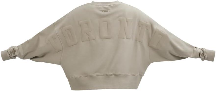 imagePro Standard Womens NHL Wingspan Brushed Back French Terry Crewneck SweatshirtTaupe