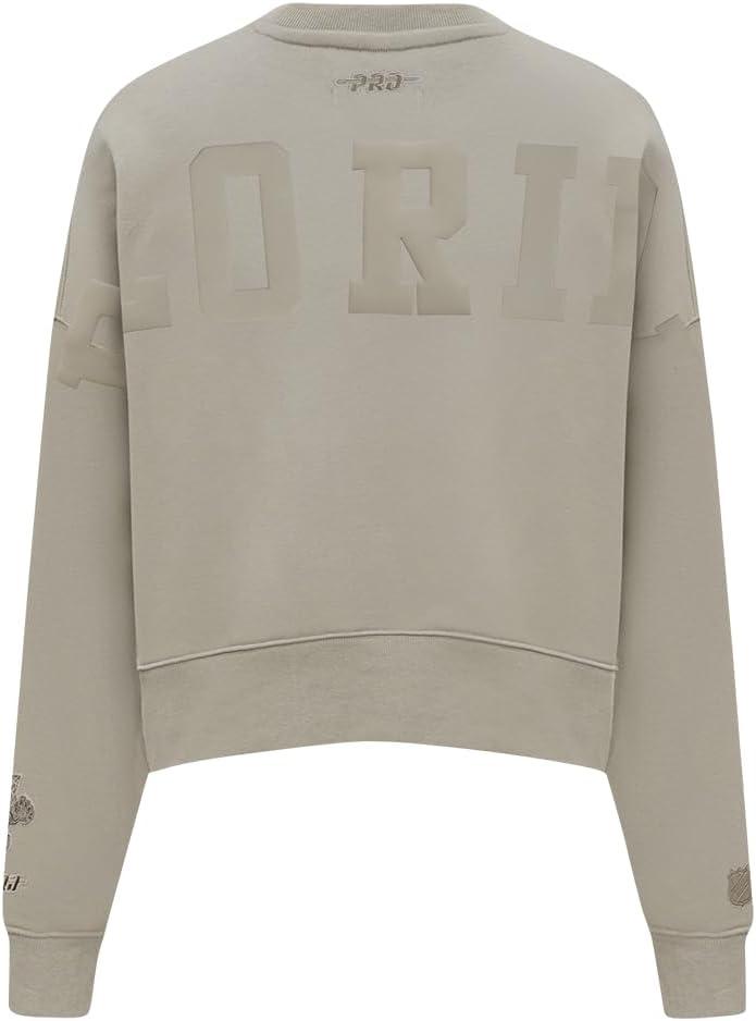 imagePro Standard Womens NHL Wingspan Brushed Back French Terry Crewneck SweatshirtTaupe
