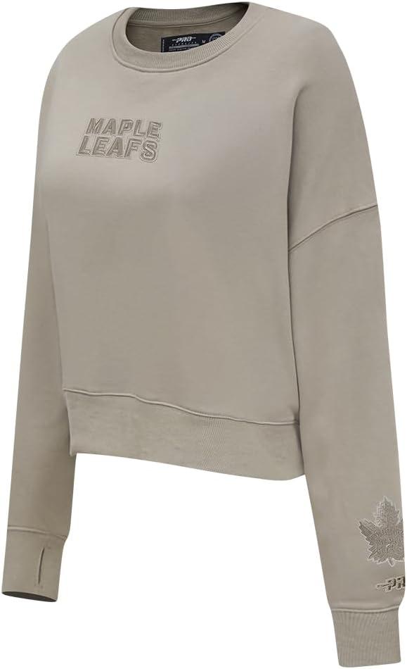 imagePro Standard Womens NHL Wingspan Brushed Back French Terry Crewneck SweatshirtTaupe