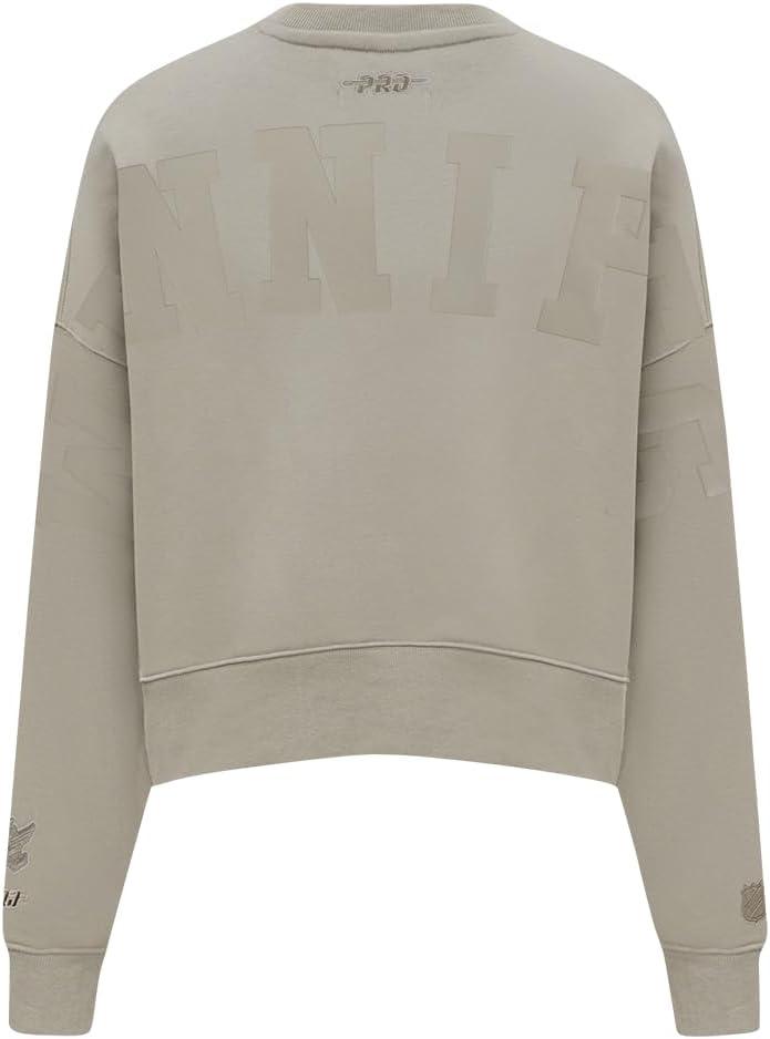 imagePro Standard Womens NHL Wingspan Brushed Back French Terry Crewneck SweatshirtTaupe