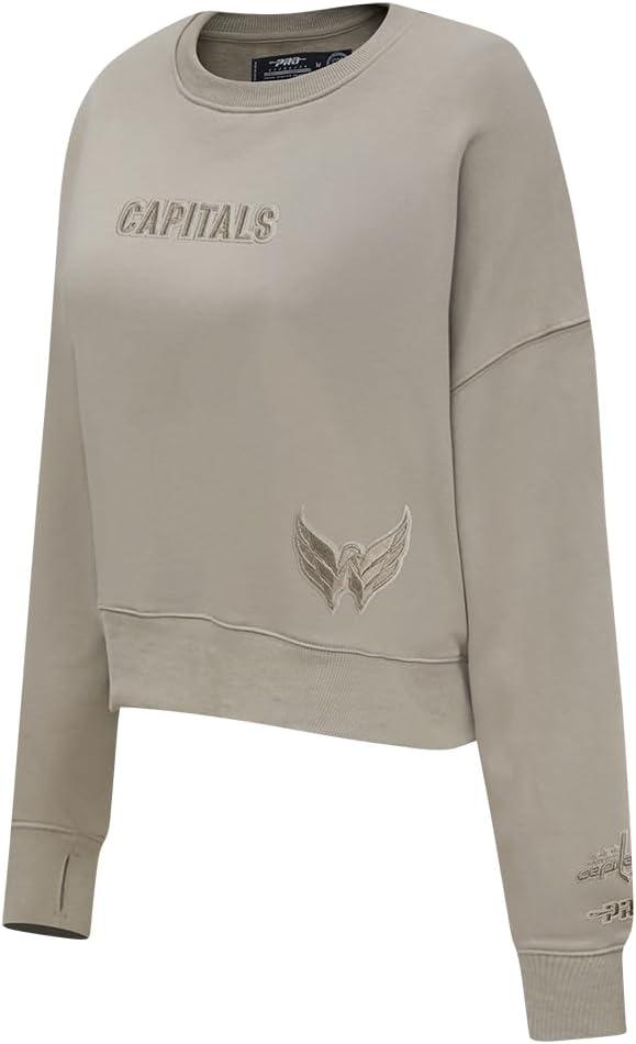 imagePro Standard Womens NHL Wingspan Brushed Back French Terry Crewneck SweatshirtTaupe
