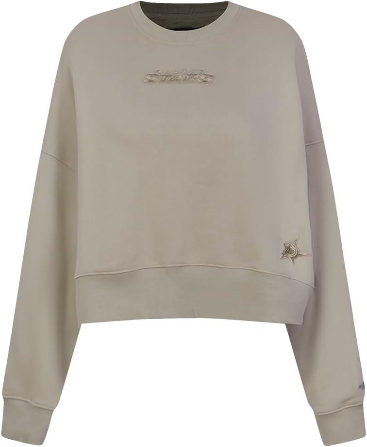 imagePro Standard Womens NHL Wingspan Brushed Back French Terry Crewneck SweatshirtTaupe