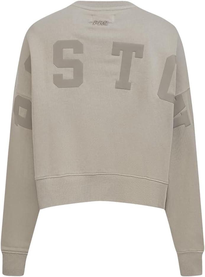 imagePro Standard Womens NHL Wingspan Brushed Back French Terry Crewneck SweatshirtTaupe