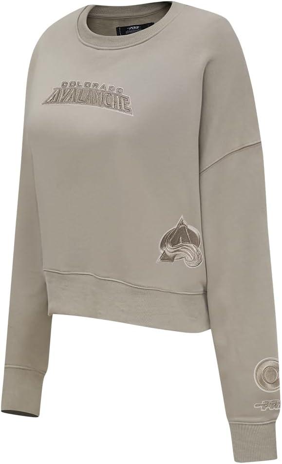 imagePro Standard Womens NHL Wingspan Brushed Back French Terry Crewneck SweatshirtTaupe