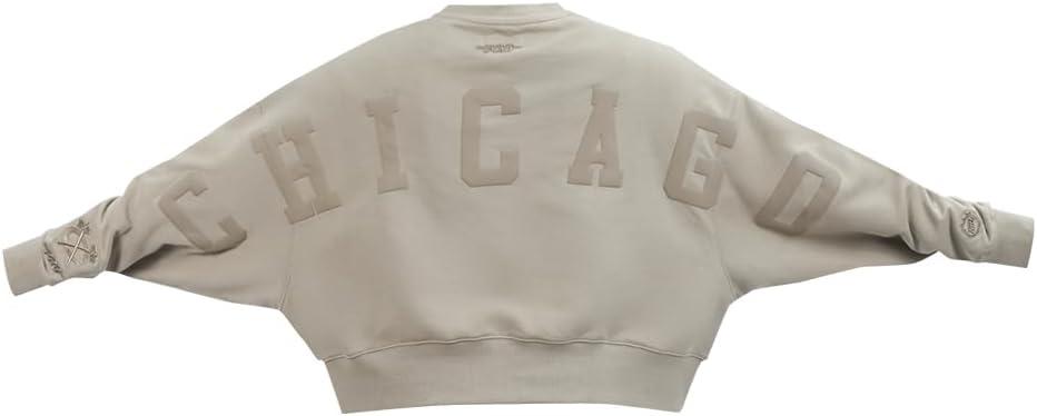 imagePro Standard Womens NHL Wingspan Brushed Back French Terry Crewneck SweatshirtTaupe