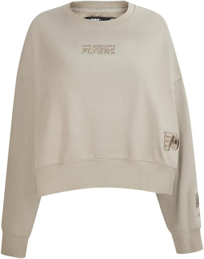 imagePro Standard Womens NHL Wingspan Brushed Back French Terry Crewneck SweatshirtTaupe