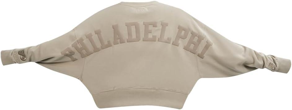 imagePro Standard Womens NHL Wingspan Brushed Back French Terry Crewneck SweatshirtTaupe