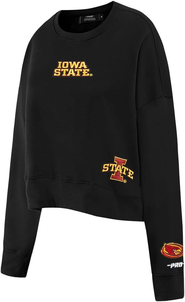 imageWomens College Wingspan Brushed Back French Terry Crewneck SweatshirtBlack