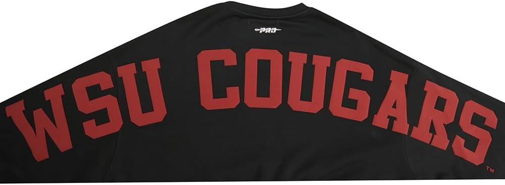 imageWomens College Wingspan Brushed Back French Terry Crewneck SweatshirtBlack