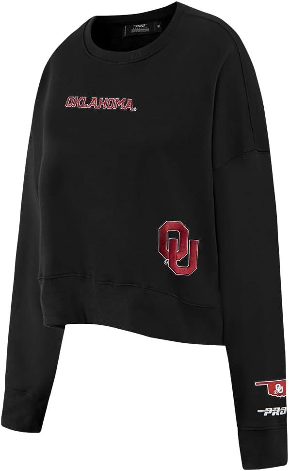 imageWomens College Wingspan Brushed Back French Terry Crewneck SweatshirtBlack