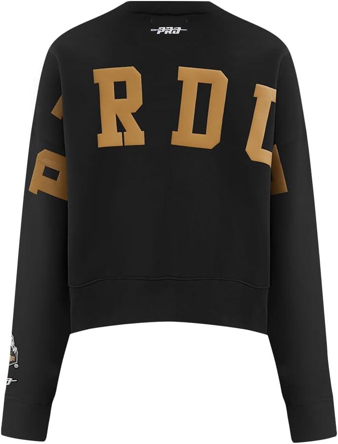 imageWomens College Wingspan Brushed Back French Terry Crewneck SweatshirtBlack