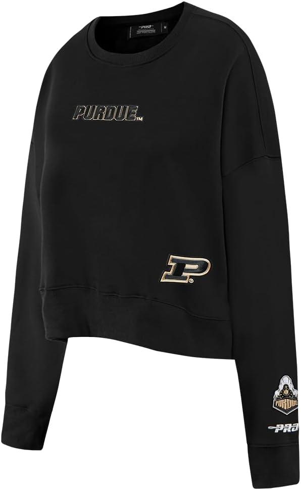 imageWomens College Wingspan Brushed Back French Terry Crewneck SweatshirtBlack