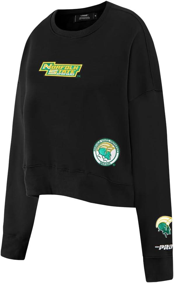 imageWomens College Wingspan Brushed Back French Terry Crewneck SweatshirtBlack