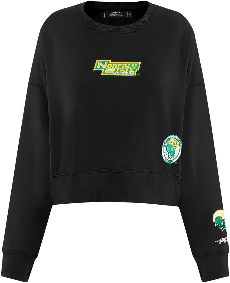 imageWomens College Wingspan Brushed Back French Terry Crewneck SweatshirtBlack